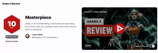 哈迪斯2史低86.4元限时抢购，IGN满分佳作冲刺TGA年度游戏