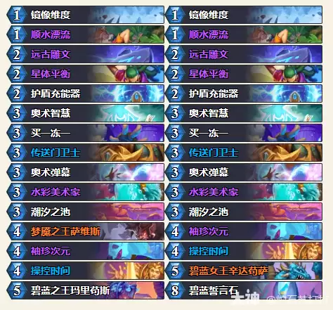 炉石传说34.0.2奥术龙法卡组代码一览