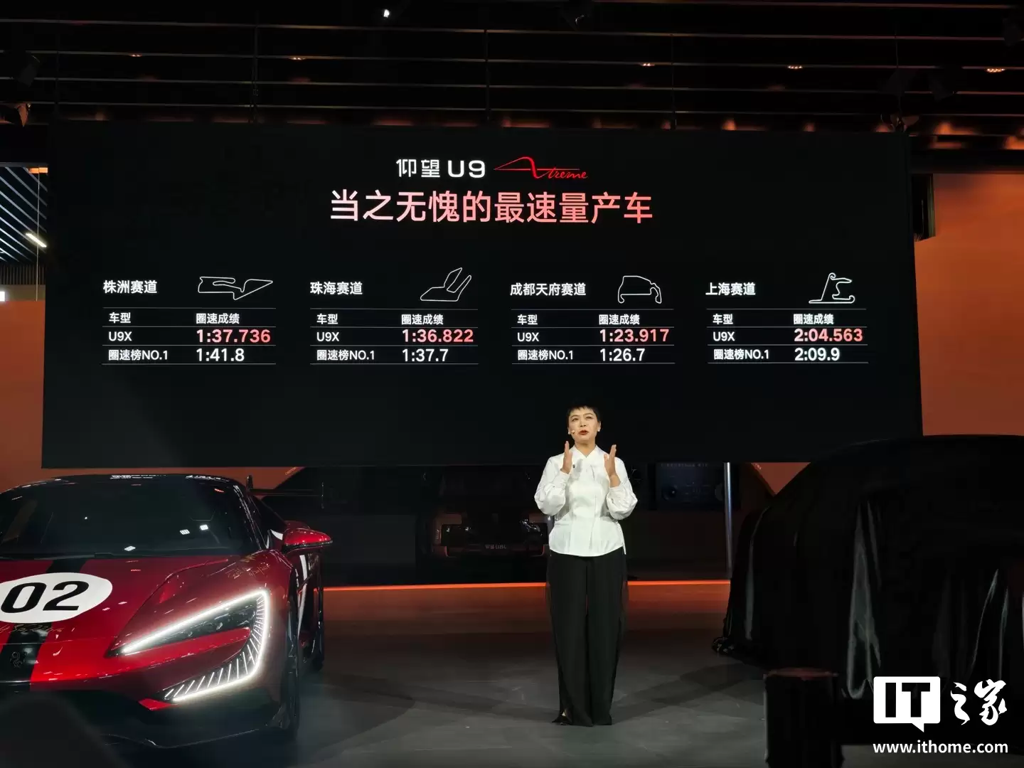 全球最速量产车：比亚迪仰望 U9 Xtreme 刷新国内四大专业赛车场圈速纪录，整车拥有 3019 马力