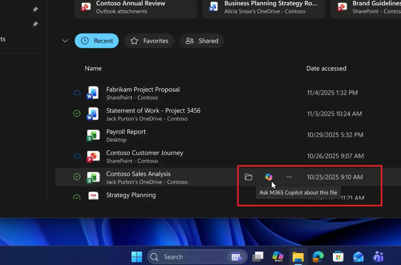 微软测试 Win11 系统新 AI 体验:文件一键分析,文本随心改写