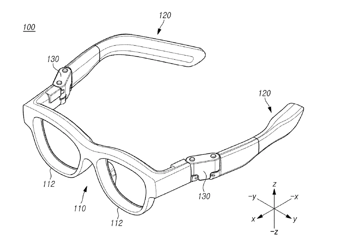 三星 AR 眼镜专利曝光:创新铰链设计提升佩戴舒适度
