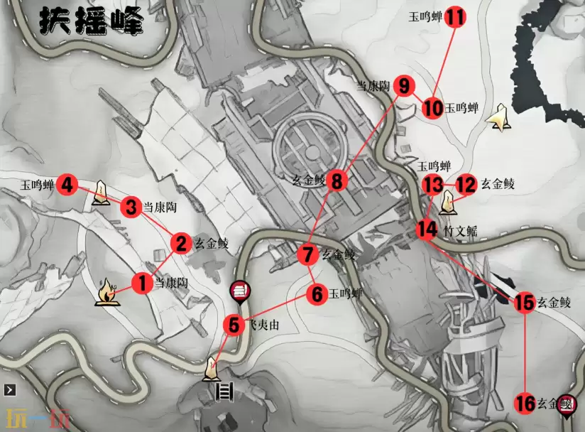 燕云十六声不见山天堑扶摇峰螭璺全收集 燕云天堑扶摇峰螭璺点位大全