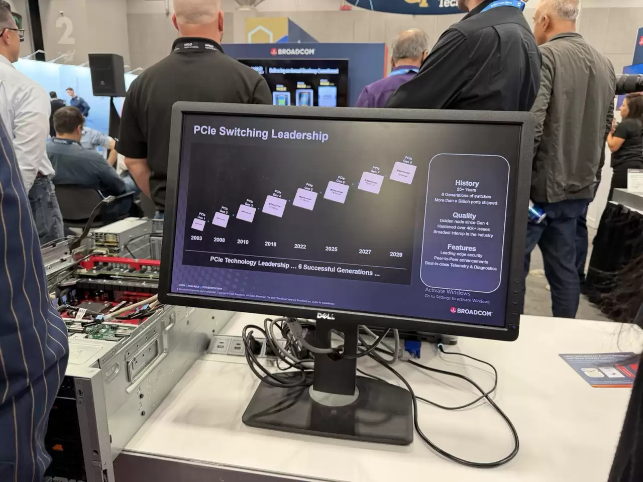 博通展示 PCIe 交换芯片路线图：2027 年 Gen7，2029 年 Gen8