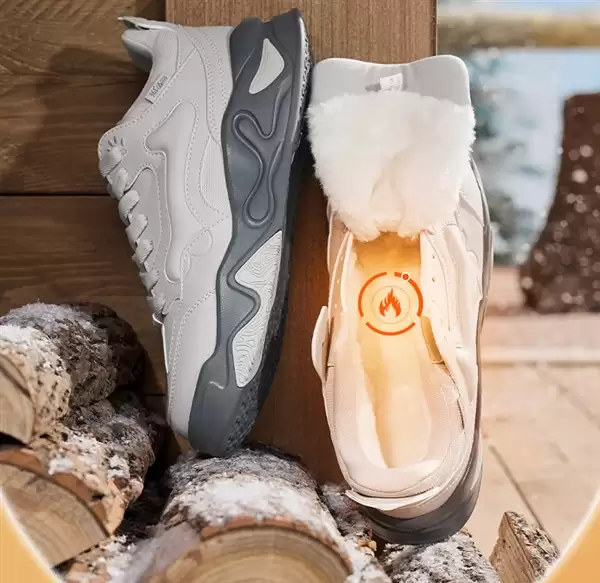 舒适长毛绒：361° 加绒骨头鞋91元官方新低价（门店369元）