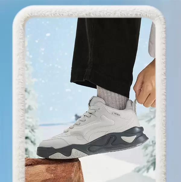 舒适长毛绒：361° 加绒骨头鞋91元官方新低价（门店369元）