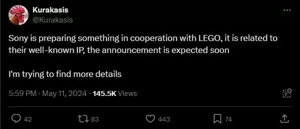 索尼与乐高合作乐高地平线将发布