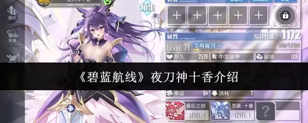 《碧蓝航线》夜刀神十香介绍