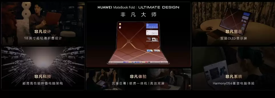 26999 元,华为 MateBook Fold 非凡大师折叠电脑新增“瑞红”配色