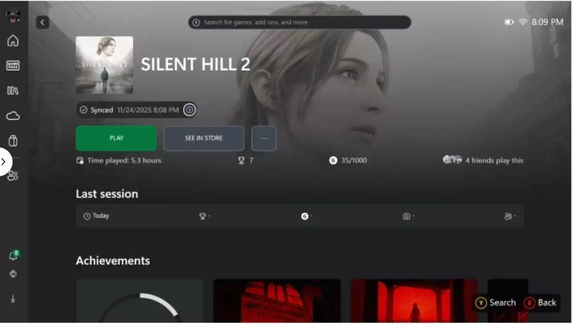 可在开始游戏前检查同步状态，微软为Win11掌机Xbox FSE全屏体验引入云存档状态指示