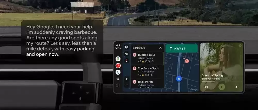 谷歌车联系统 Android Auto 集成 Gemini AI,用户动动嘴搞定导航、回邮件、查日程等