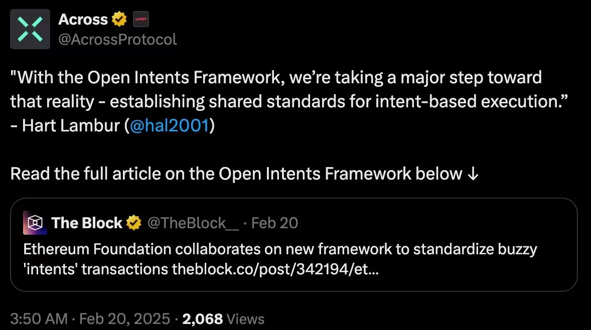 以太坊新框架Open Intents Framework(开放意图框架)是什么？