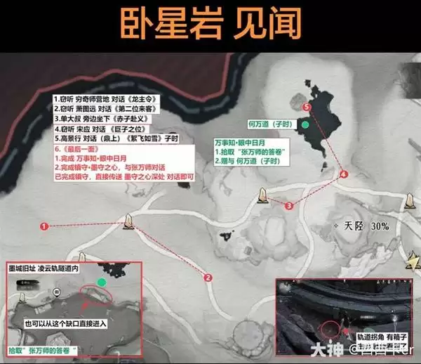 燕云十六声卧星岩见闻全收集