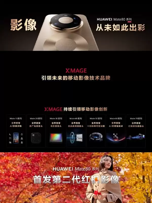 手机影像里程碑式更新：华为Mate80首发电影效果模式++网友：实力有目共睹