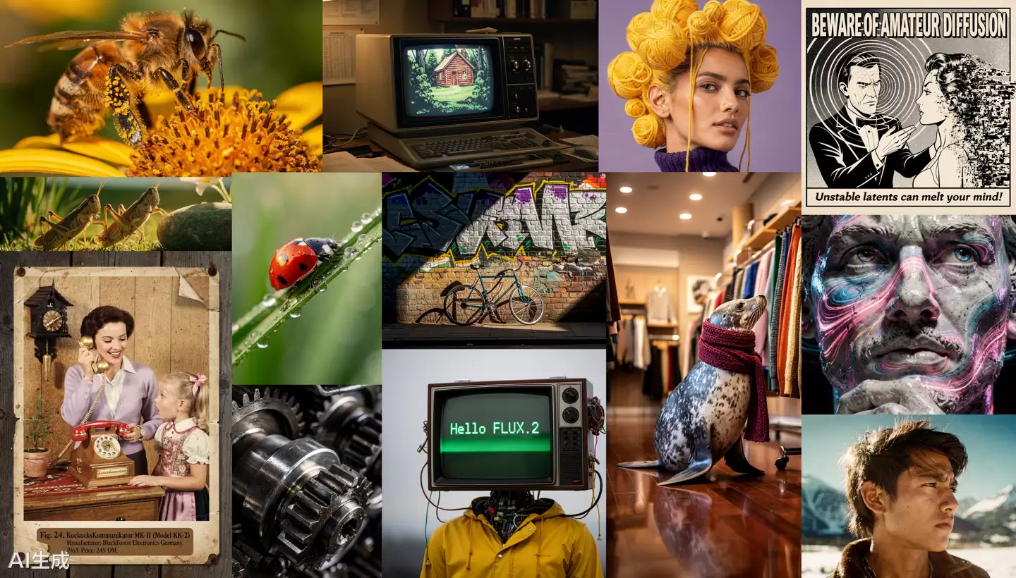 Black Forest Labs 推出图像生成模型 FLUX.2,专为实际创意工作流程而设计