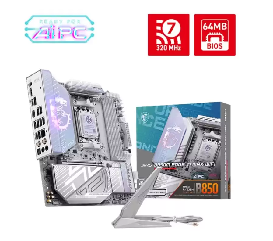 微星 MPG B850M EDGE TI MAX WIFI 主板曝光，消息称配备 4 个 M.2