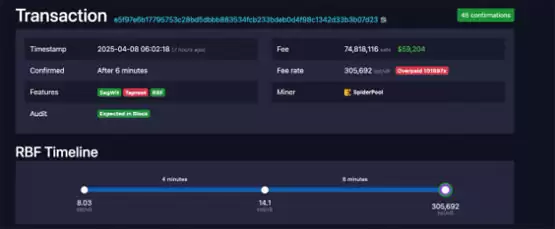 比特币RBF交易记录