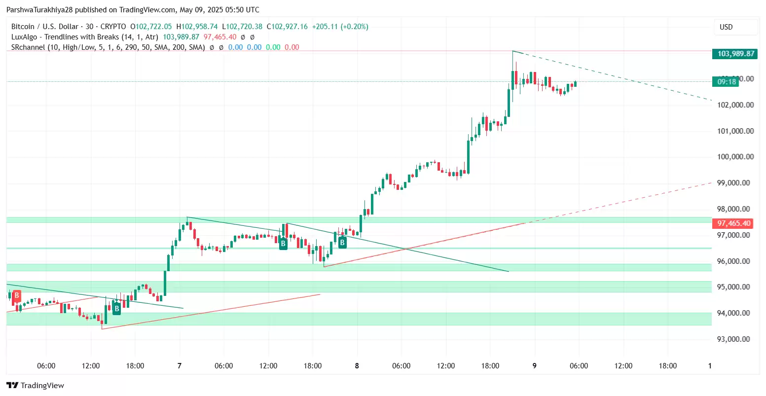 2025年5月比特币价格预测:BTC能否突破10万?未来六个月价格怎么走?