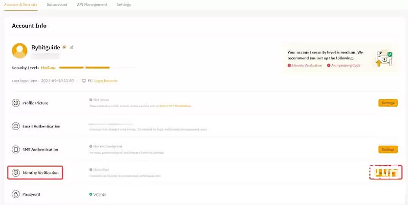 Bybit交易所KYC认证教程