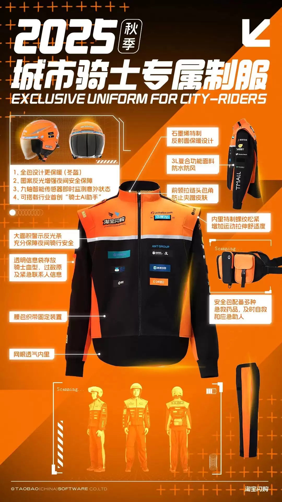 法拉利大战迈凯轮：京东外卖骑手内测新工服曝光，与淘宝闪购“红橙对决”