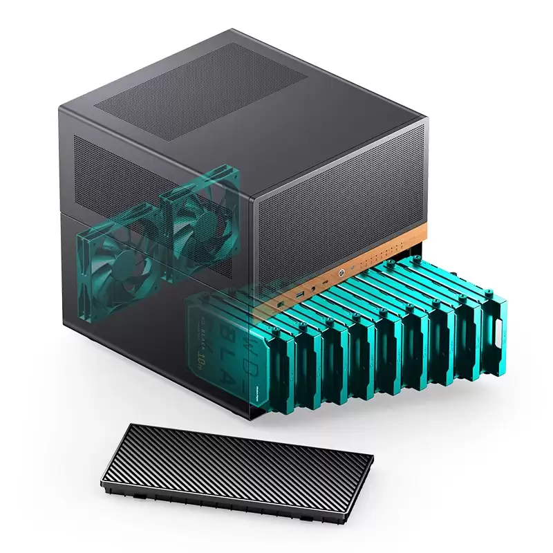 乔思伯 N6 九盘位 M-ATX NAS 机箱上市，699 元