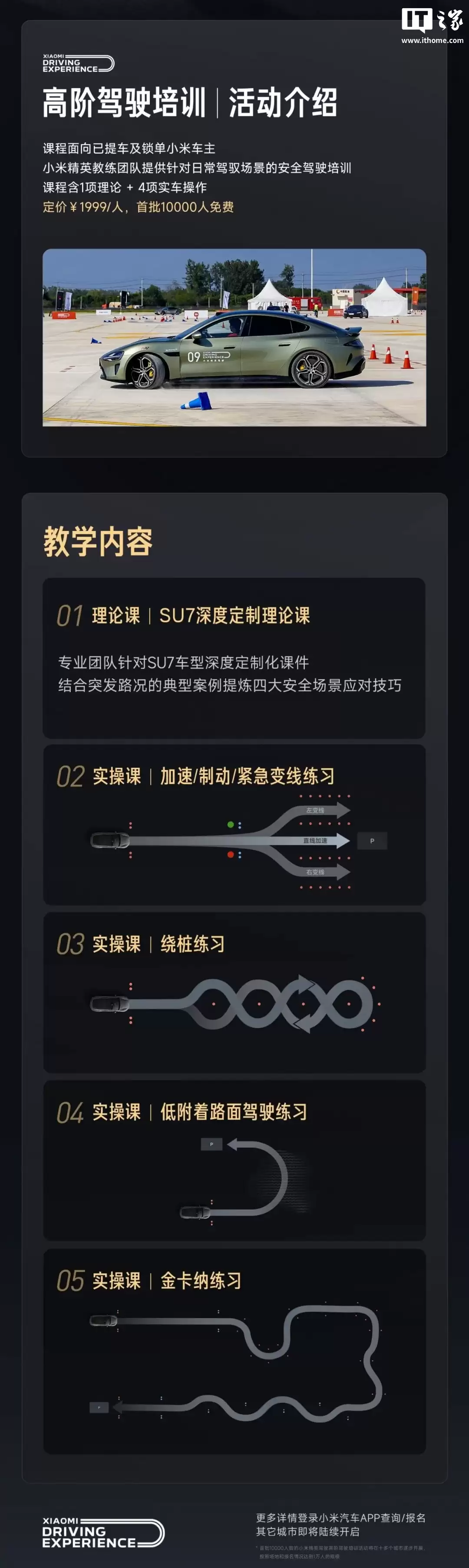 小米精英驾驶·高阶驾驶培训今年最后一站“上海站”报名开启，首批 1 万人免费