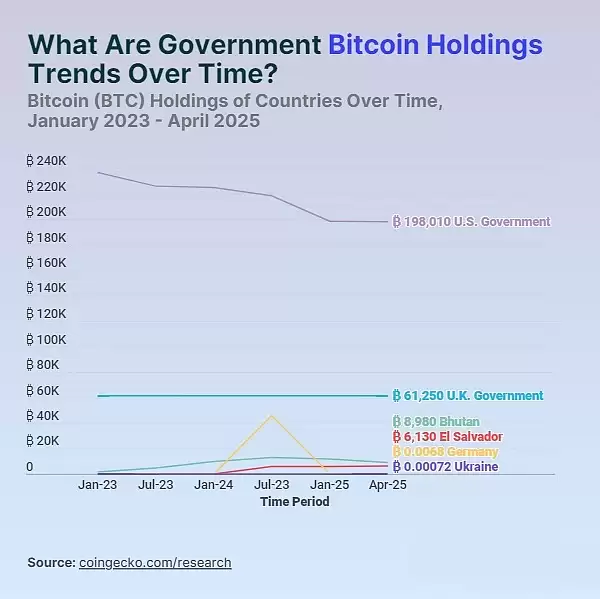 2025 年各国政府持有多少比特币？一文介绍