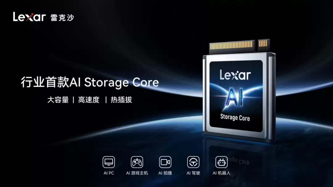 雷克沙发布行业首款 AI Storage Core：支持热插拔的新型 PCIe 总线存储卡