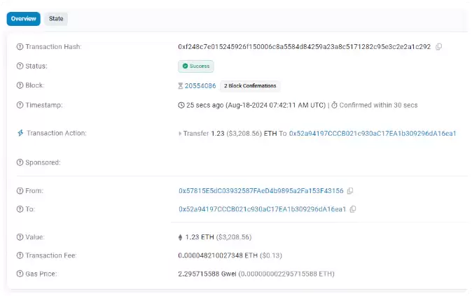 Etherscan 交易概述