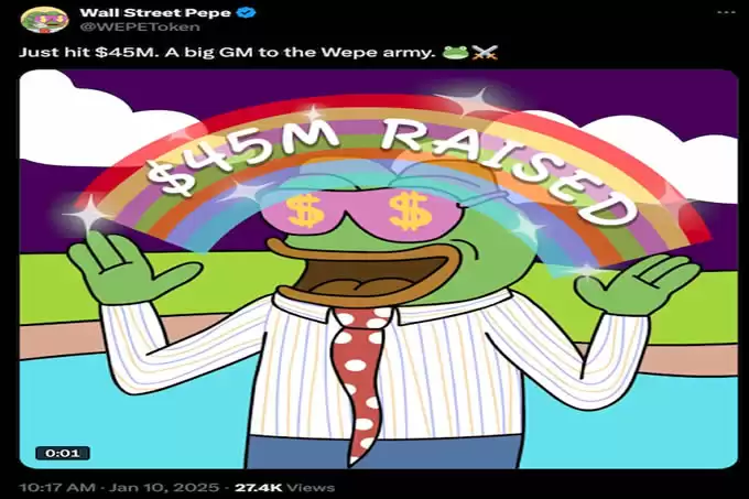 $PEPU和$WEPE:Meme币逆势下跌