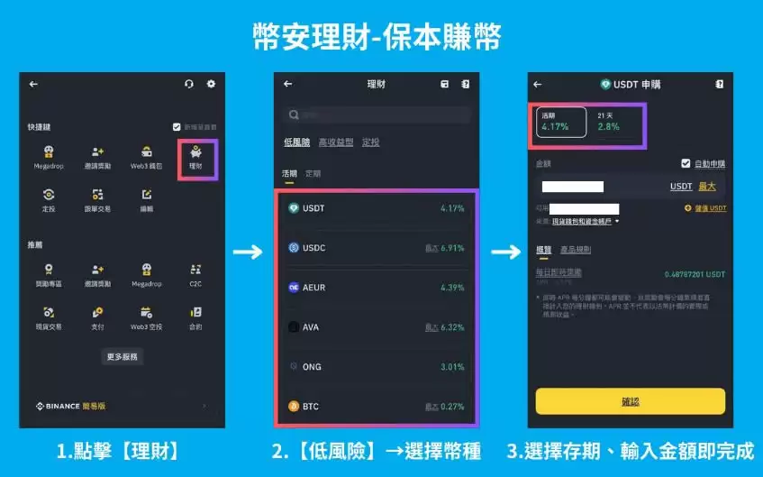 币安怎么理财?6种币安理财产品的特色与风险全攻略