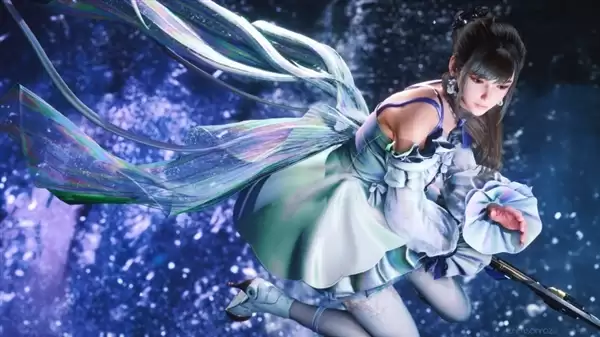 《剑星》女主全新雕像公开 身穿红色旗袍很性感