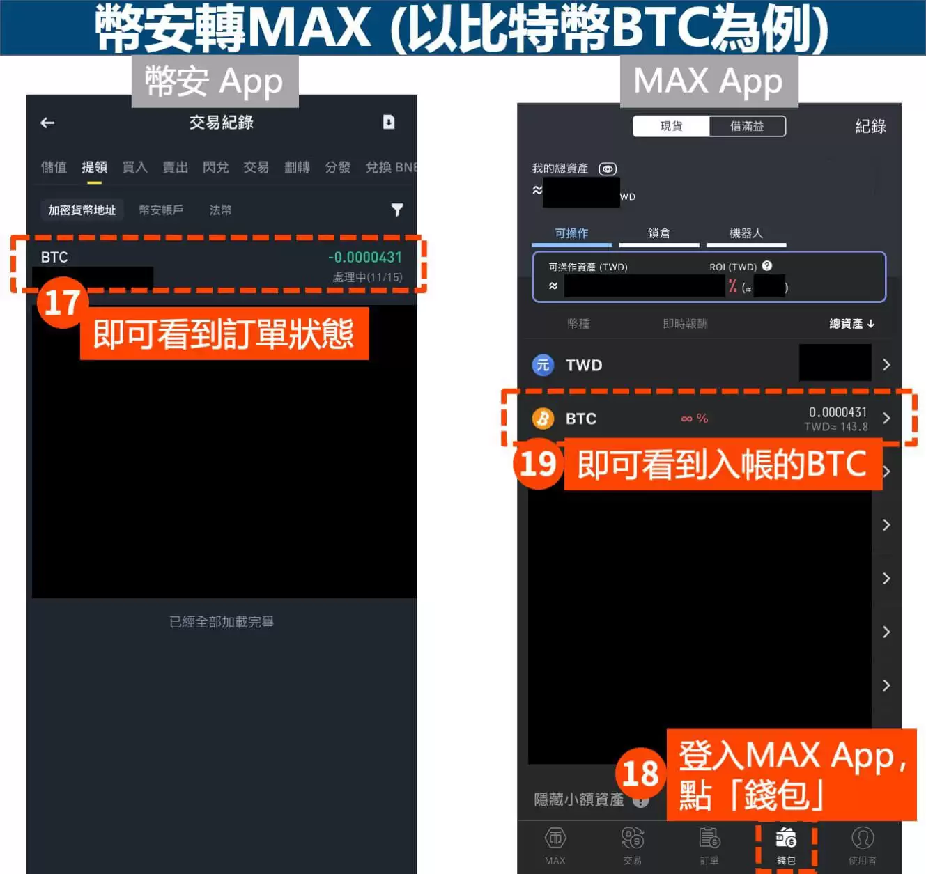 币安如何转帐到MAX交易所?图文步骤教学