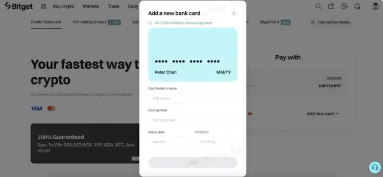 如何使用信用卡购买比特币?在Bitget用信用卡购买比特币的详细指南