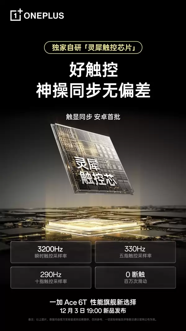 一加Ace 6T独家搭载电竞三芯：真正做到持久流畅 全程满帧