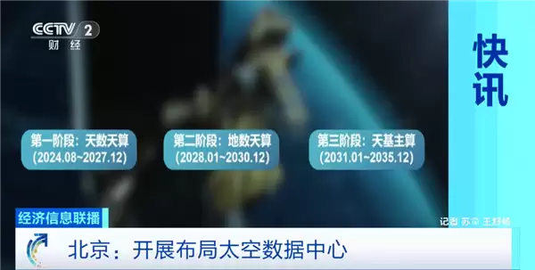 北京开展布局太空数据中心:距地面700公里 可容纳百万卡集群