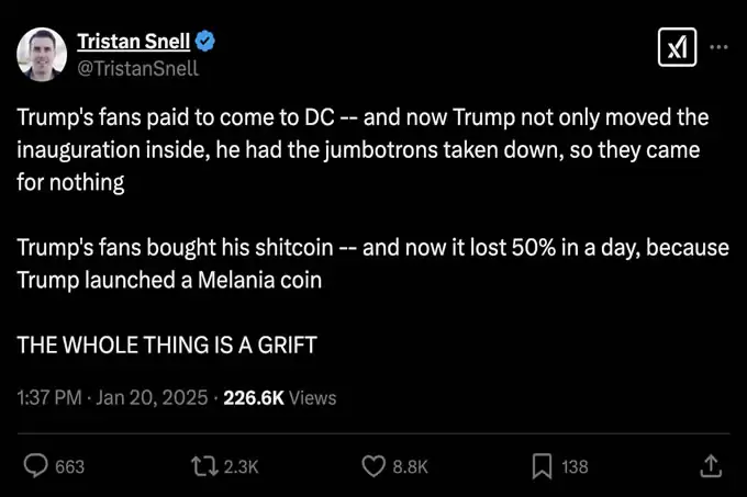 特朗 普全系列 MEME 币汇总:$TRUMP、$MELANIA、$MAGA