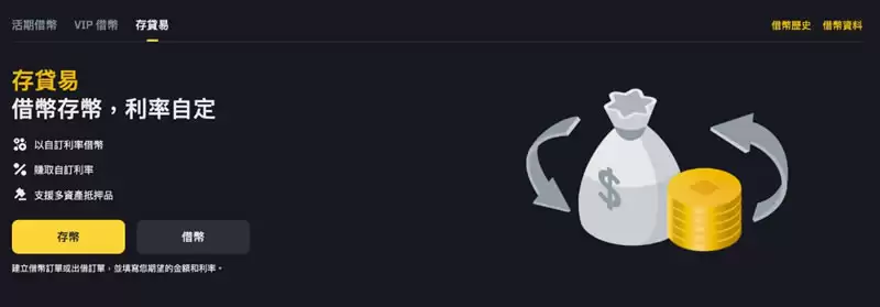 币安存贷易是什么,怎么操作？跟USDT定活期理财有什么不同？