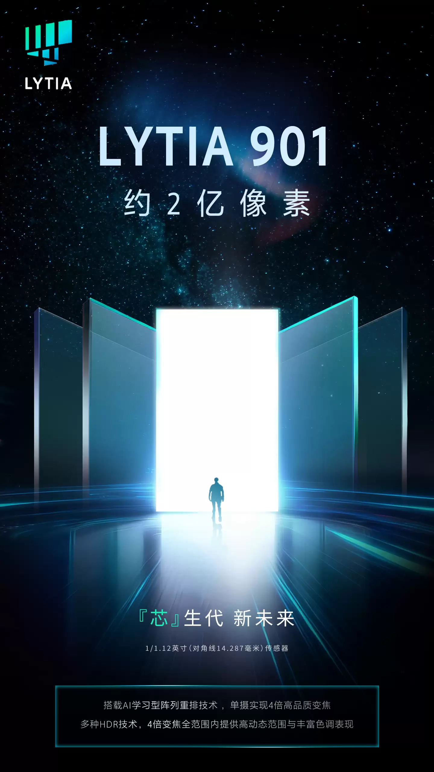 索尼 2 亿像素手机图像传感器 LYTIA 901 发布：1/1.12 英寸大底，单摄 4 倍变焦