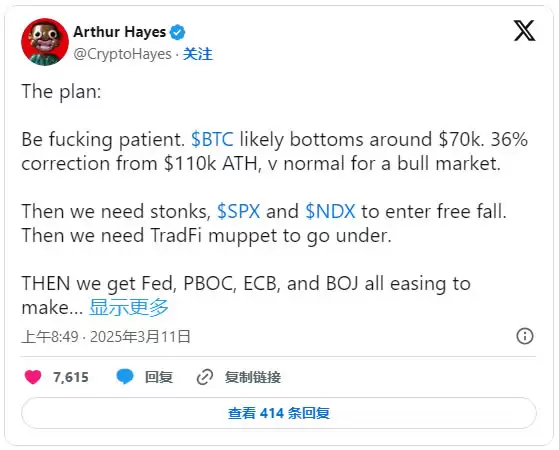 比特币触底没?分析师:本周须突破89,000,否则BTC恐二次下探7万