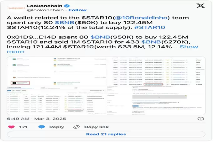 什么是罗纳迪尼奥币$STAR10?深入探讨足球迷因代币