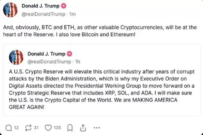 为何 XRP、Cardano、以太坊、比特币和 Solana 价格上涨？