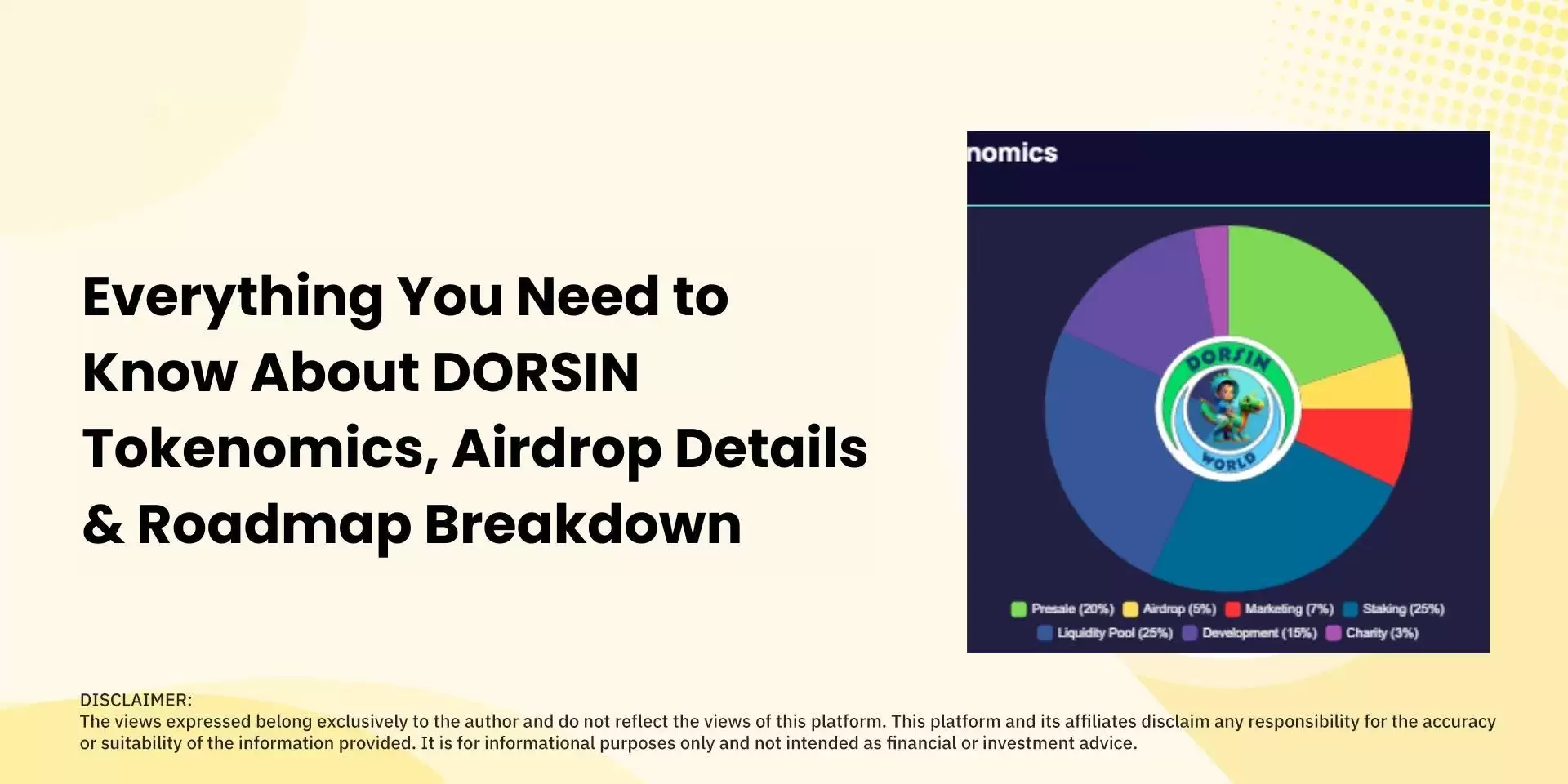 什么是DORSIN币？DORSIN代币经济学、空投详情和路线图详解