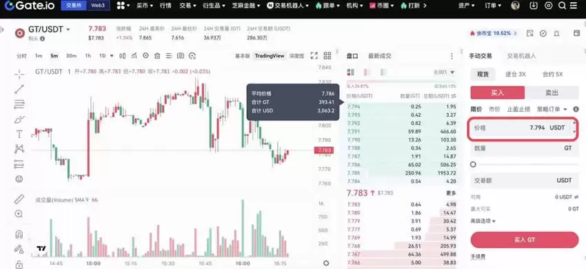 什么是币币交易?Gate.io交易所币币交易操作流程(App/Web版)
