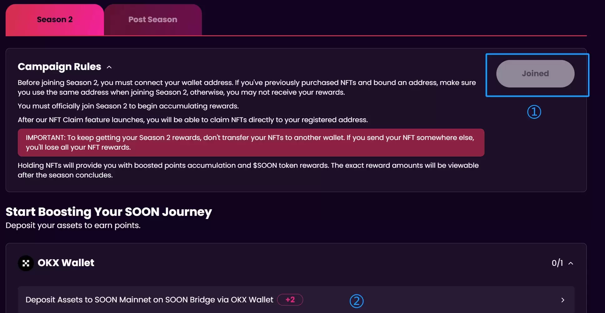 交互教程:CZ背书的SOON,如何参与BigBang及NFT计划?