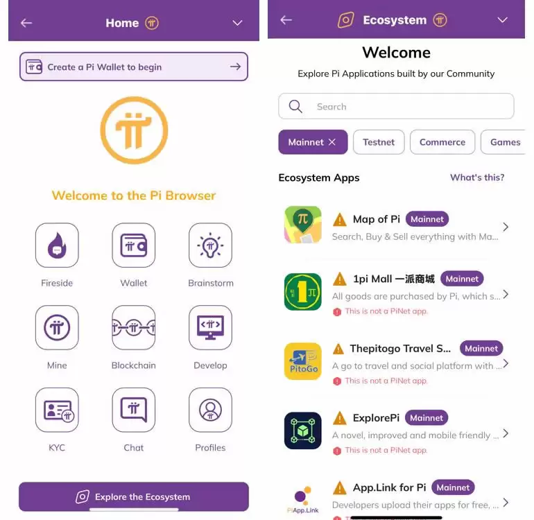 Pi币社群大,但Pi Network生态到底有什么dApps应用?