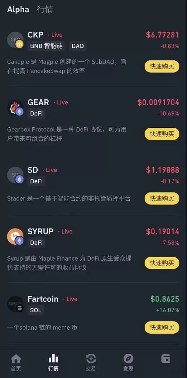 十个值得关注的Binance Alpha潜力项目