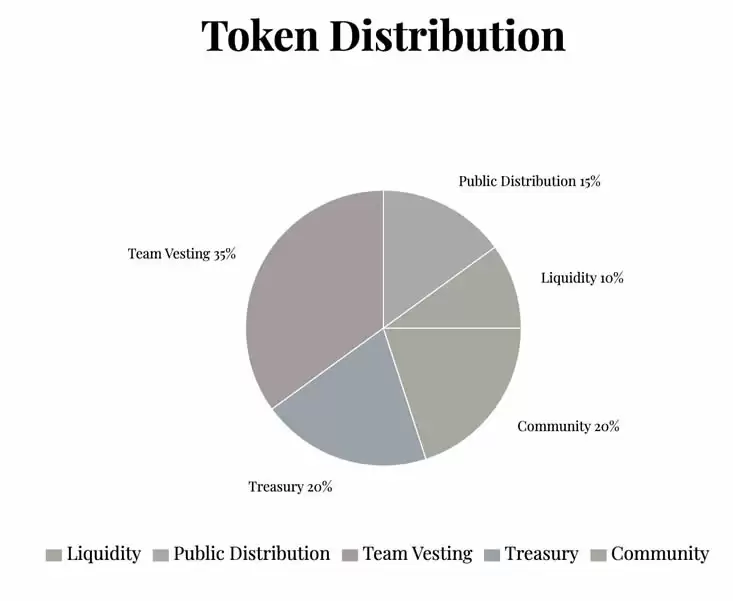 代币分配比例图示