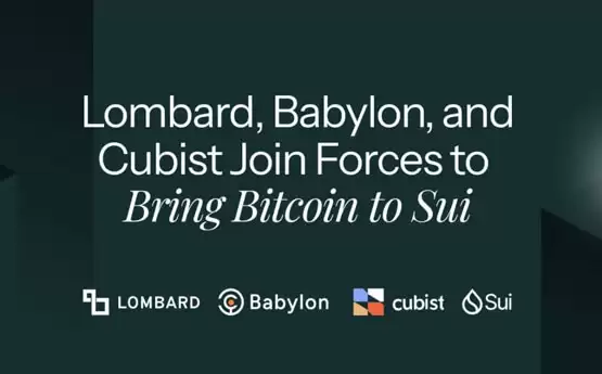 Sui与Babylon、Lombord合作于12 月上線LBTC 將支持比特币质押