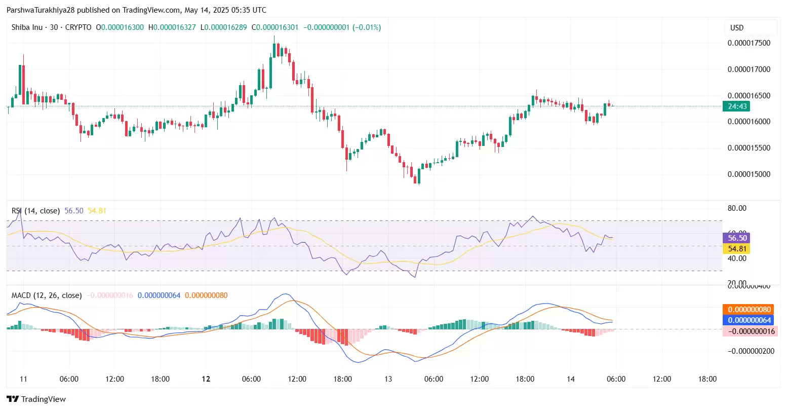 SHIB今日价格预测:BTC达到12.5万美元,SHIB能达到0.0001美元吗?