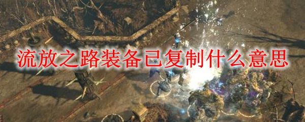 流放之路装备已复制什么意思
